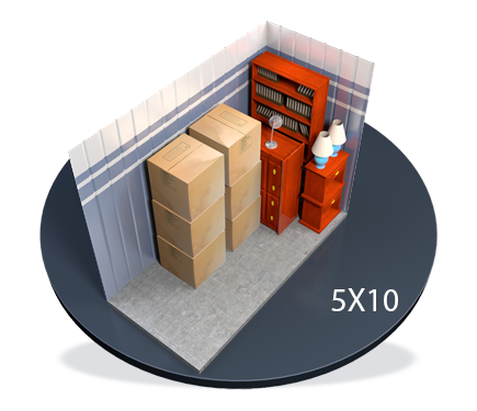 5'x10' Unit diagram